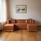 Homeroots Orange Velvet U Shaped Three Piece Sofa and Chaise Sectional With Toss Pillows 643876 - alternate 8