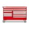 Tekton Rolling Tool Cabinet, 11 Drawer, Red, Steel, 60 in W x 35 in D x 41-1/2 in H OCL64200STM - alternate 13