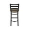Holland Bar Stool Co 30" Stationary Bar Stool, Black Wrinkle, Canter Thatch Seat 40030BW001 - alternate 6