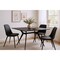 Homeroots 63" Black Sintered Stone and Steel Trestle Base Dining Table 543507 - alternate 6