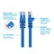Monoprice Ethernet Cable, Cat 6, Blue, 1 ft. 2113 - alternate 3