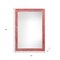 Homeroots 11" x 17" Red Solid Wood Hanging Picture Frame 380301 - alternate 4