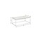 Homeroots 48" Chrome And White Oak Manufactured Wood And Metal Rectangular Coffee Table 490535 - alternate 5