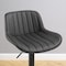 Homeroots Set of Two 31" Black Faux Leather And Steel Swivel Low Back Adjustable Height Bar Chairs 524978 - alternate 8