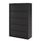 Hirsh 42" W 5 Drawer Lateral File Cabinet, Black, A4/Legal/Letter 17649 - alternate 8