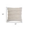 Homeroots Set of Two Beige Ribbed Cotton Throw Pillow With Fringe, 2PK 554605 - alternate 5