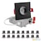 Nuwatt 3 Inch LED Black Gimbal Recessed Downlight 2700K-5000K Selectable Square Canless Light, 16PK NW-GMB-3-5CT-BLK-SQ-16P - alternate 1