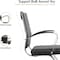 Leisuremod Benmar Modern Office Chair with Faux Leather Sled Base Task Chair & Arms BGO19BLL - alternate 6