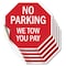 Signmission No Parking We Tow You Pay, 4 inch X 4 inch, Vinyl Decal, 5PK OC-D-5PACK-4-73 - alternate 1