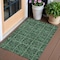 Homeroots 3' X 5' Fern Green And Charcoal Medallion Washable Indoor Outdoor Area Rug 589296 - alternate 1