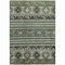Homeroots 5' X 8' Fern Green Taupe And Ivory Tribal Washable Indoor Outdoor Area Rug 615411 - alternate 8