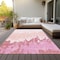 Homeroots 9' X 12' Blush And Pink Abstract Washable Indoor Outdoor Area Rug 613624 - alternate 6