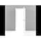 Sartodoors Solid French Door 36 x 80in, Planum 0888 Painted White W/ Frosted Glass, Sgl Panel Frame Trim PLANUM0888ID-BEM-36 - alternate 10
