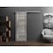 Sartodoors Sturdy Barn Door Grey 36x96 Solid Core Modern Interior QUADRO4088BD-S-NEB-3696 - alternate 1