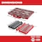 Milwaukee Tool 106pc 1/4" and 3/8" Metric & SAE Ratchet and Socket Set with PACKOUT Low-Profile Organizer 48-22-9486 - alternate 17