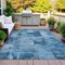 Homeroots 9' X 12' Blue And Ivory Abstract Washable Indoor Outdoor Area Rug 630769 - alternate 7