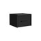 Homeroots 10" Black Wood One Drawer Floating Nightstand 546180 - alternate 10