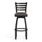 Flash Furniture HERCULES Black Ladder Back Swivel Metal Barstool - Mocha Vinyl Seat XU-6F8B-LADSWVL-MCHV-GG - alternate 9