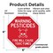 Signmission Warning Pesticides Fire Will Cause, 6 Inch X 6 Inch, Plastic Sign OC-P-6-340 - alternate 6