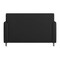Flash Furniture HERCULES Diplomat Black LeatherSoft Loveseat with Clean Line-Stitched Frame and Chrome Legs BT-827-2-BK-CHR-GG - alternate 9
