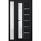 Vdomdoors Front Exterior Prehung FiberGlass Door Frosted Glass / Manux 8088 Matte Black / Sidelight Exterior MANUX8088EXD-BLK-W30+12 x H80-RH - alternate 4