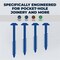 Kreg Blue-Kote Pocket-Hole Screw #8 Thread, 2" L, Coarse Thread, Maxi-Loc Head, Sharp Point, Zinc SML-C2B-50 - alternate 15