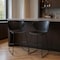 Homeroots Set of Two 30" Black Heavy Duty Plastic and Metal Low Back Bar Height Bar Chairs, 2PK 555094 - alternate 6