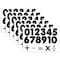 Ashley Productions Die-Cut Magnetic Black Number Set, 1.75", 32 Pieces Per Pack, 3PK 10069 - alternate 1
