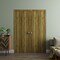Sartodoors Sliding Closet Double Bi-fold Doors 72 x 80 inches, BASIC 3001 Antique Oak, Sturdy Tracks Moldings BASIC3001DBF-OANTI-72x80 (4* 18x80) - alternate 2