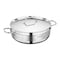 Korkmaz Alfa 2 Piece 3.5 Liter Stainless Steel Low Casserole Dish with Lid A1022 - alternate 1