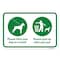 Signmission Please Have Your Dog On A Leash Please Pick Up Af Aluminum, 18" x 24", A-1824-24875 A-1824-24875 - alternate 3