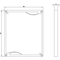 Siemens ALPHA 160/400/630/1250 DIN section cover closed H = 300 mm W = 250 mm 8GK9602-2KK10 - alternate 3