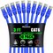 Maximm Cat6 Ethernet Cable 3ft 10Gbps 550MHz UTP, 10PK, Blue, 10PK CAT6CCA-3BL-10PK - alternate 1