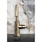 Kingston Brass One-Handle Single-Hole Bathroom Faucet with Deck Plate and Push Pop-Up Drain, Antique Brass KSD2213KL - alternate 6