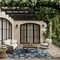 Homeroots 6' X 9' Navy Blue And Ivory Floral Indoor Outdoor Area Rug 550198 - alternate 8