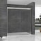 Fab Glass And Mirror Bypass Sliding Shower Door Sorrento Economy Series Adjustable 56in-60in Width 72in Height - Semi-F SHSO60X72BN - alternate 1