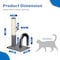 Simple Deluxe 18 Inch Cat Scratching Post Pad with Cat Self Groomer, Cat Scratcher with Cat Brush, Kitten Scratch P GLN1PTTREESCRACH19G01 - alternate 5