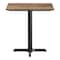 Flash Furniture Commercial 30x24 Natural HPL Tabletop with Black Table Height X Base ST-REC2430-NAT-T2222-GG - alternate 9