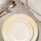 Smarty Had A Party Ivory w/Gold Harmony Rim Plastic Dinnerware Value Set (120 Dinner Plates + 120 Salad Plates), 240PK 640GVP-CASE - alternate 8