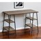 Homeroots 47" Taupe and Black Wood and Metal Sled Computer Desk 489976 - alternate 5