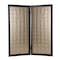 Homeroots 84" Gold Fabric Folding Two Panel Screen Room Divider 277096 - alternate 5