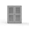 Strong Hold 14 GA Extra Heavy Duty Ventilated (Diamond) Cabinet with Half-Width Drawers 56-V-243-6/5DB-L - alternate 2