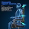Simple Deluxe YSSOA Gaming Chair, Computer Chair with Footrest, Height Adjustable and 90 Deg-135 Deg Tilt Functio FNCHARGAME01BBLUFR - alternate 6