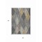 Homeroots 3' X 5' Pewter Gray And Gold Argyle Washable Indoor Outdoor Area Rug 613729 - alternate 9
