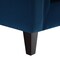 Homeroots 83" Navy Blue Velvet Wood Sofa With Toss Pillows 543953 - alternate 7