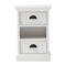 Homeroots 24" White Solid Wood Two Drawer Nightstand 397615 - alternate 9
