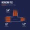 Everflow Copper Reducing Tee Fitting with Solder Cups 1''x1/2''x3/4'' CCRT1001 - alternate 3