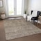 Homeroots 5' X 8' Brown And Tan Floral Washable Indoor Outdoor Area Rug 605712 - alternate 9
