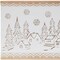 Homeroots 16" X 19" Natural And White Winter Village Christmas Trees Hanging Wall Decor 634742 - alternate 4