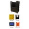 Fibertech Plastics Multi-Purpose Laundry Cart-Medium weight, Safety Orange FP.LT67-SO.M-8-4SW - alternate 1